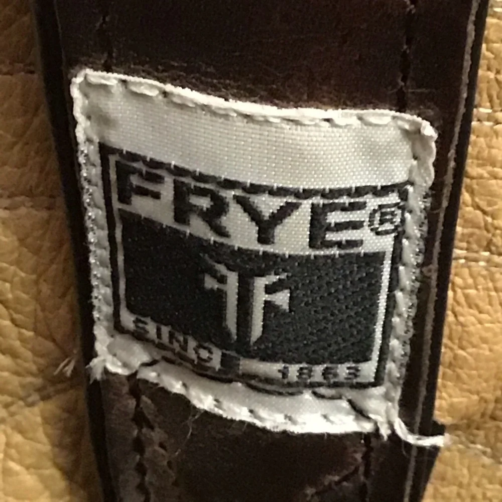 Frye Brown Leather Western Cowboy Boots